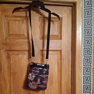 Harley-Davidson Black and Red Messenger Bag